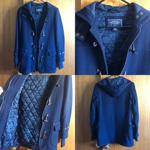 American Eagle navy pea coat